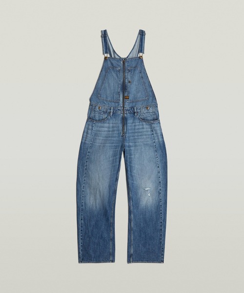 G-STAR（ジースター）の「DENIM DUNGAREE 3D LOOSE/立体裁断ルーズデニムオーバーオール（サロペット/オーバーオール・メンズ・インディゴブルー・SMALL/LARGE/MEDIUM/X-SMALL）」の2枚目の写真