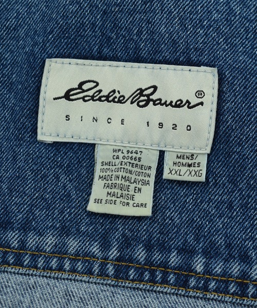 Eddie Bauer（エディーバウアー）の「【ヴィンテージ古着】90’s Eddie Bauer デニムジャケット（デニムジャケット・メンズ・ブルー・XX-LARGE）」の3枚目の写真