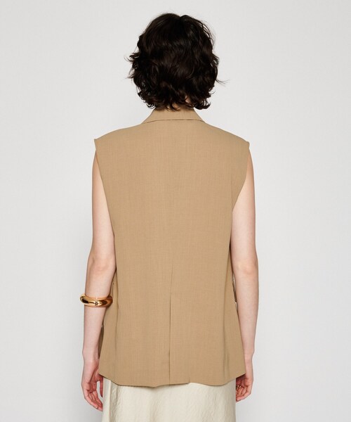 cloenc（クロエンス）の「【セットアップ／マシンウォッシュ】テーラードベスト（ベスト・レディース・グレー/チャコールグレー/ナチュラル・02/01/03）」の11枚目の写真