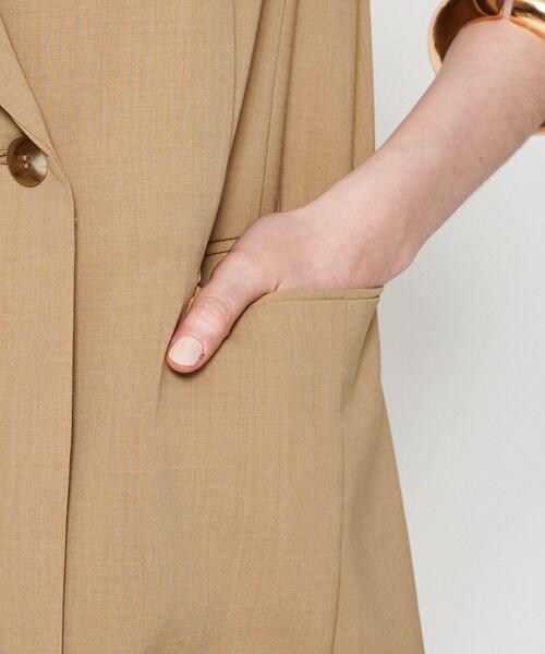 cloenc（クロエンス）の「【セットアップ／マシンウォッシュ】テーラードベスト（ベスト・レディース・グレー/チャコールグレー/ナチュラル・02/01/03）」の13枚目の写真