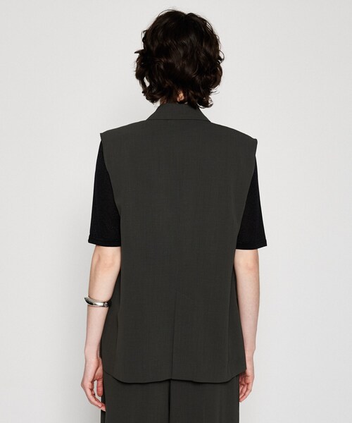 cloenc（クロエンス）の「【セットアップ／マシンウォッシュ】テーラードベスト（ベスト・レディース・グレー/チャコールグレー/ナチュラル・02/01/03）」の20枚目の写真