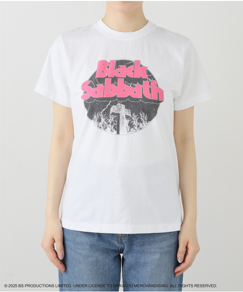 GOOD ROCK SPEED(グッドロックスピード)の「GOOD ROCK SPEED/グッドロックスピード/BLACK SABBATH Tシャツ(Tシャツ/カットソー・レディース・ホワイト・SMALL)」の6枚目の写真