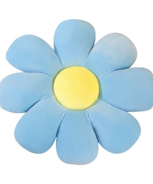 SHEPP（シープ）の「フラワークッション 座布団 ぬいぐるみ 枕（クッション/クッションカバー・レディース・イエロー/グリーン/ピンク/ホワイト/ブルー・F）」の14枚目の写真