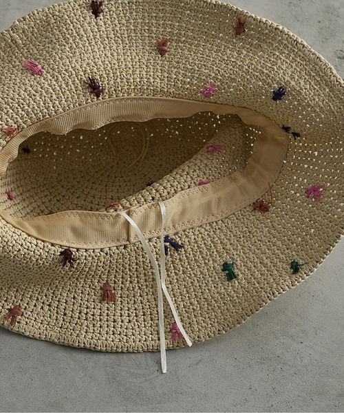 THE YOn（ザヨン）の「カラフルドットペーパーハット（ハット・レディース・ベージュ/アイボリー・FREE）」の15枚目の写真