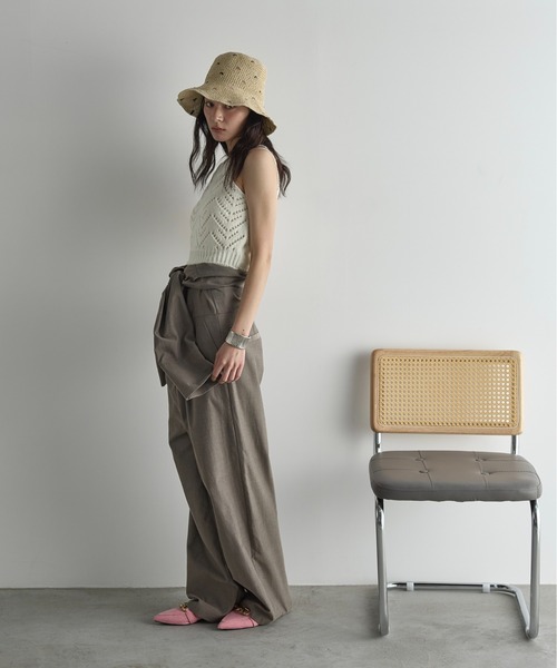 THE YOn（ザヨン）の「カラフルドットペーパーハット（ハット・レディース・ベージュ/アイボリー・FREE）」の22枚目の写真