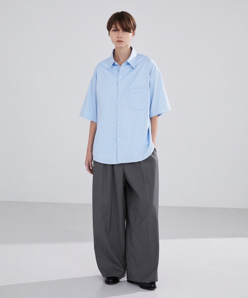 LUENNA（ルエナ）の「【LUENNA】Wide-Leg Two-Tuck Slacks / ワイドレッグツータックスラックス（スラックス・メンズ・ブラック/チャコールグレー・M/L）」の12枚目の写真