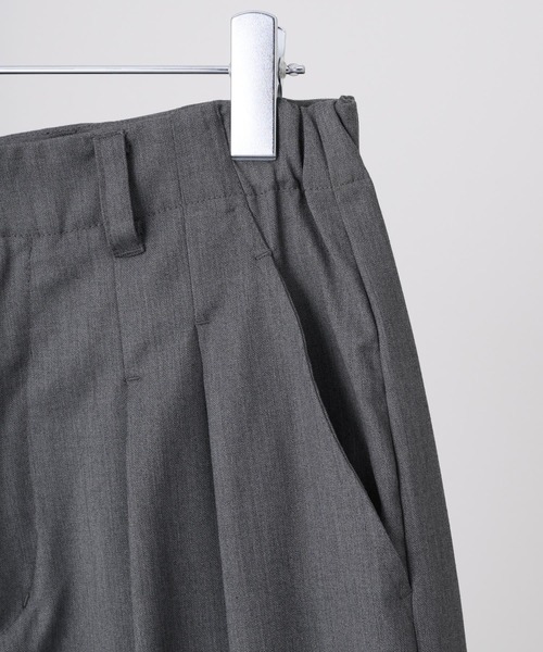 セール】【LUENNA】Wide-Leg Two-Tuck Slacks / ワイドレッグ
