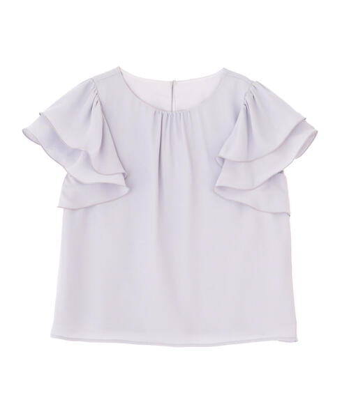 PROPORTION BODY DRESSING(プロポーションボディドレッシング)の「ダブルラッフルスリーブブラウス / 1215110408(シャツ/ブラウス・レディース・ブルー/ホワイト系その他/ネイビー・SMALL/MEDIUM)」の14枚目の写真