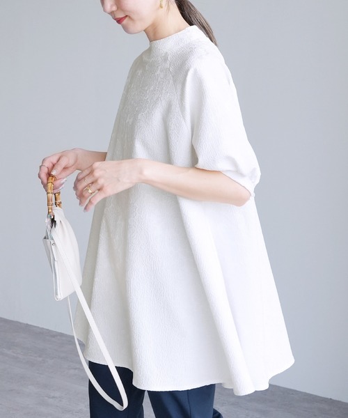 ボリューム袖チュニック[品番：IGAW0001881]｜axes femme