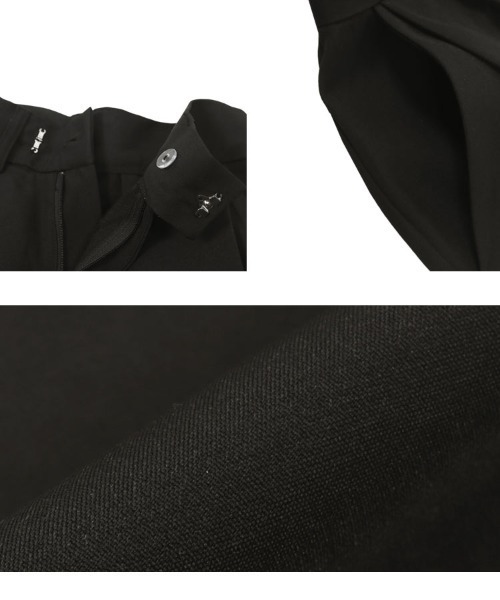 Petitle（プチレ）の「[ 低身長向けサイズ ] ワイドフレアパンツ（その他パンツ・レディース・アイボリー系/チャコール/ブラック・PM/PL/PS）」の9枚目の写真