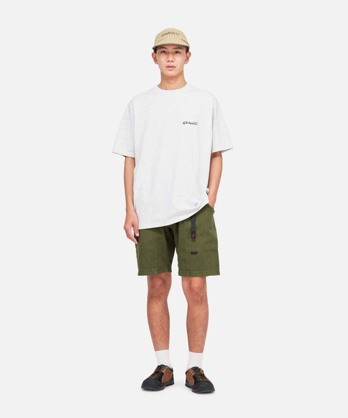 Gramicci(グラミチ)の「GEARED UP TEE|ギアアップTシャツ(Tシャツ/カットソー・メンズ・ヘザーグレー/カーキ/ホワイト・M/L/XL/XXL/S)」の8枚目の写真