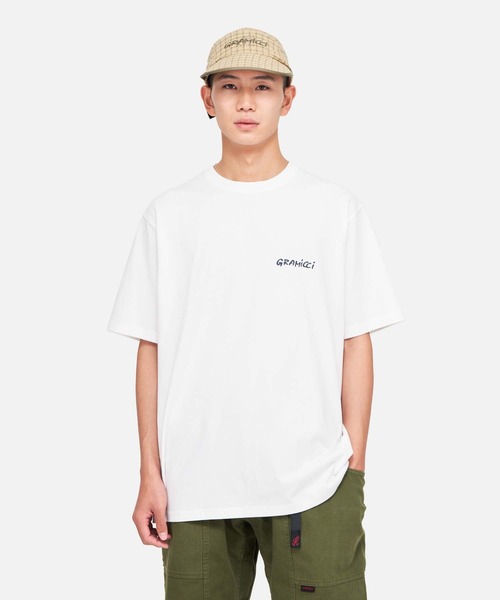 Gramicci(グラミチ)の「GEARED UP TEE|ギアアップTシャツ(Tシャツ/カットソー・メンズ・ヘザーグレー/カーキ/ホワイト・M/L/XL/XXL/S)」の12枚目の写真