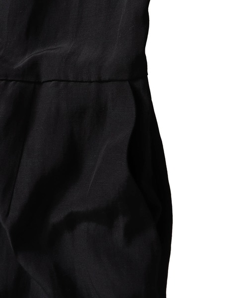 DRESSLAVE(ドレスレイブ)の「B7 / linen slab cami combinaison(リネンスラブキャミコンビネゾン)(サロペット/オーバーオール・レディース・ブラック・38)」の8枚目の写真