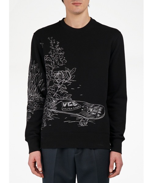 GOLDEN GOOSE(ゴールデングース)の「Sweater Embroidery メンズ(スウェット・メンズ・ブラック・L/M/S/XL)」の5枚目の写真