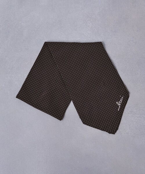 UNITED ARROWS(ユナイテッドアローズ)の「<molteni> ドットプリント アスコットタイ(ストール/ショール・メンズ・シャーベット/ダークブラウン/ベージュ/ネイビー・FREE)」の2枚目の写真