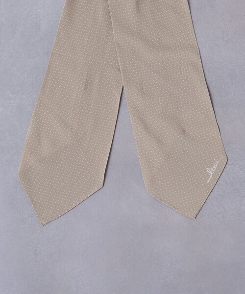 UNITED ARROWS(ユナイテッドアローズ)の「<molteni> ドットプリント アスコットタイ(ストール/ショール・メンズ・シャーベット/ダークブラウン/ベージュ/ネイビー・FREE)」の14枚目の写真
