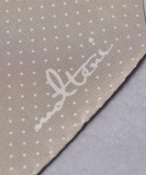 UNITED ARROWS(ユナイテッドアローズ)の「<molteni> ドットプリント アスコットタイ(ストール/ショール・メンズ・シャーベット/ダークブラウン/ベージュ/ネイビー・FREE)」の7枚目の写真