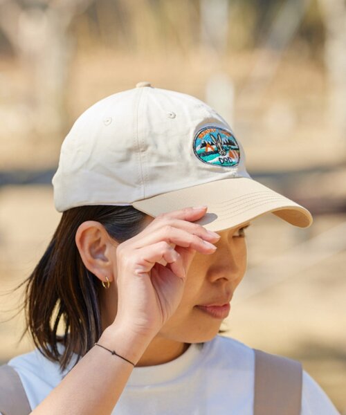 DOD（ディーオーディー）の「【DOD別注】ナツカシノキャップ/レディース、メンズ（キャップ・レディース・グリーン/チャコールグレー/アイボリー・ONE SIZE）」の14枚目の写真