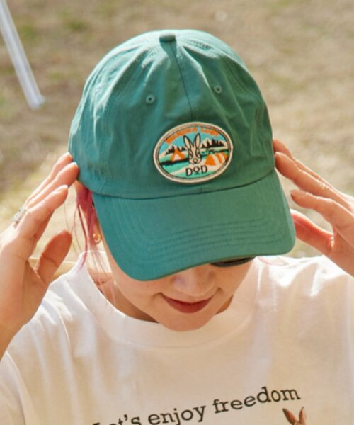 DOD（ディーオーディー）の「【DOD別注】ナツカシノキャップ/レディース、メンズ（キャップ・レディース・グリーン/チャコールグレー/アイボリー・ONE SIZE）」の16枚目の写真