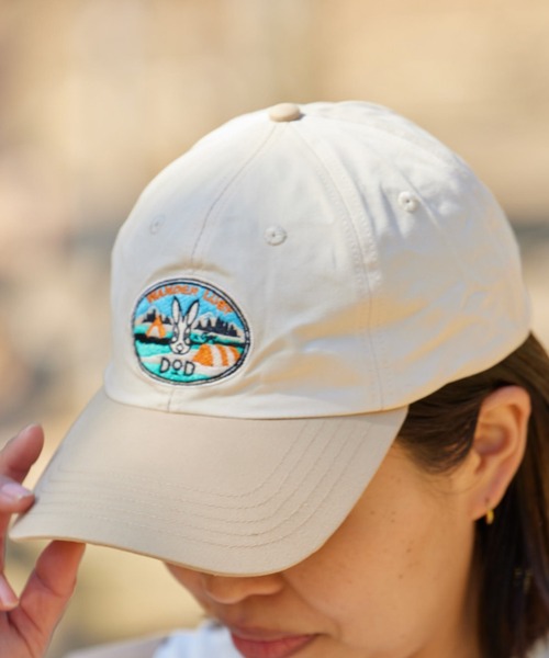 DOD（ディーオーディー）の「【DOD別注】ナツカシノキャップ/レディース、メンズ（キャップ・レディース・グリーン/チャコールグレー/アイボリー・ONE SIZE）」の2枚目の写真