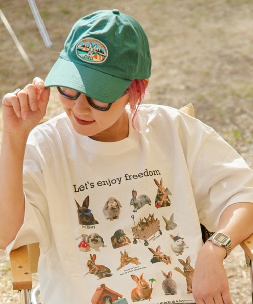 DOD（ディーオーディー）の「【DOD別注】ナツカシノキャップ/レディース、メンズ（キャップ・レディース・グリーン/チャコールグレー/アイボリー・ONE SIZE）」の6枚目の写真