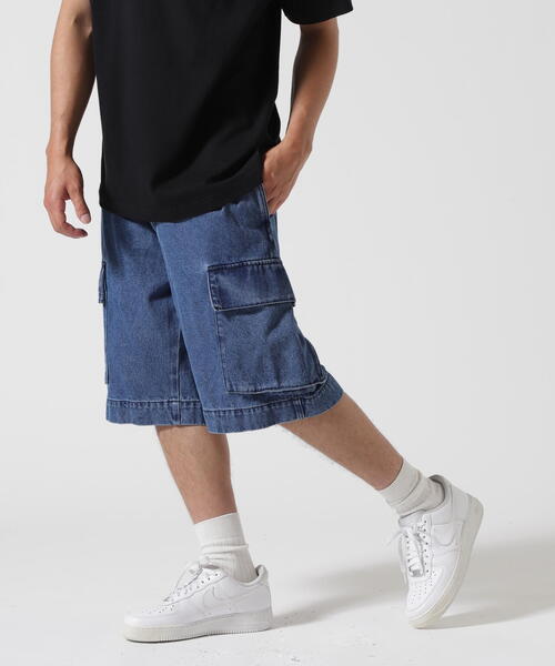 BEAVER(ビーバー)の「B omnivore/ビーオムニボー DENIM CARGO SHORTS デニムカーゴショーツ(その他パンツ・メンズ・ブラック/ブルー・L/M)」の11枚目の写真