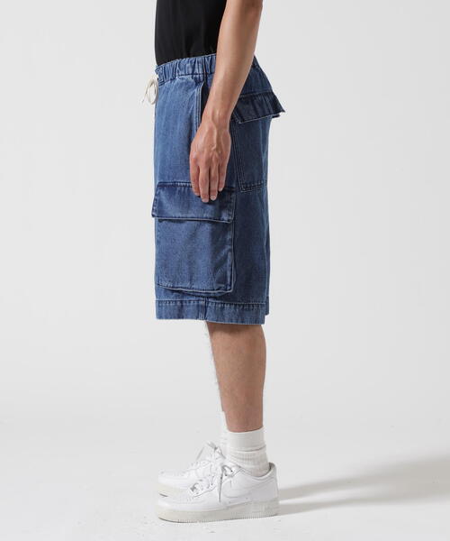 BEAVER(ビーバー)の「B omnivore/ビーオムニボー DENIM CARGO SHORTS デニムカーゴショーツ(その他パンツ・メンズ・ブラック/ブルー・L/M)」の13枚目の写真