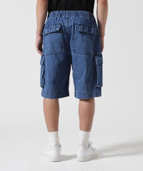 BEAVER(ビーバー)の「B omnivore/ビーオムニボー DENIM CARGO SHORTS デニムカーゴショーツ(その他パンツ・メンズ・ブラック/ブルー・L/M)」の14枚目の写真