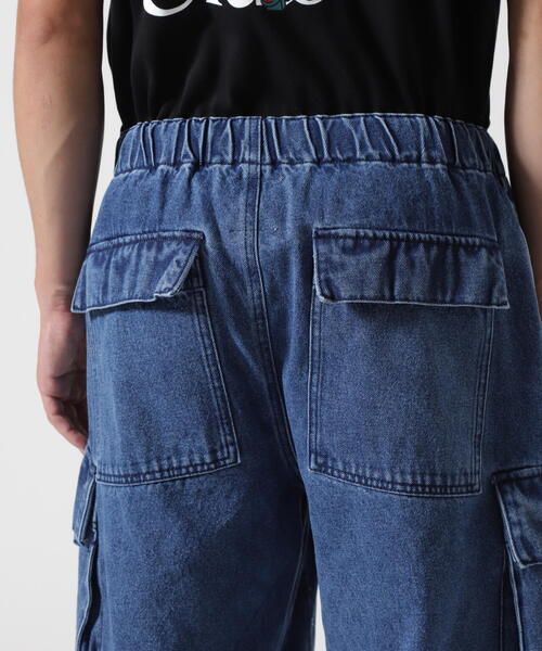 BEAVER(ビーバー)の「B omnivore/ビーオムニボー DENIM CARGO SHORTS デニムカーゴショーツ(その他パンツ・メンズ・ブラック/ブルー・L/M)」の17枚目の写真