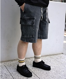BEAVER | B omnivore/ビーオムニボー　DENIM CARGO SHORTS デニムカーゴショーツ(その他パンツ)