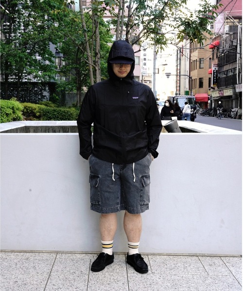 BEAVER(ビーバー)の「B omnivore/ビーオムニボー DENIM CARGO SHORTS デニムカーゴショーツ(その他パンツ・メンズ・ブラック/ブルー・L/M)」の7枚目の写真