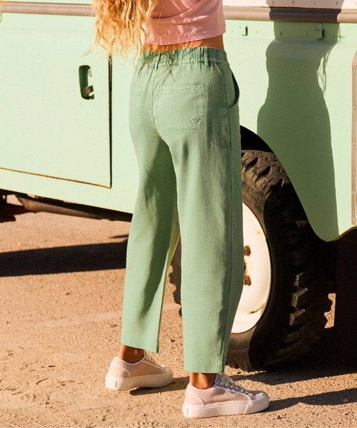 ROXY（ロキシー）の「BREAK MY SOUL /ロキシーワイドレッグパンツ（チノパンツ・レディース・グリーン・SMALL）」の5枚目の写真
