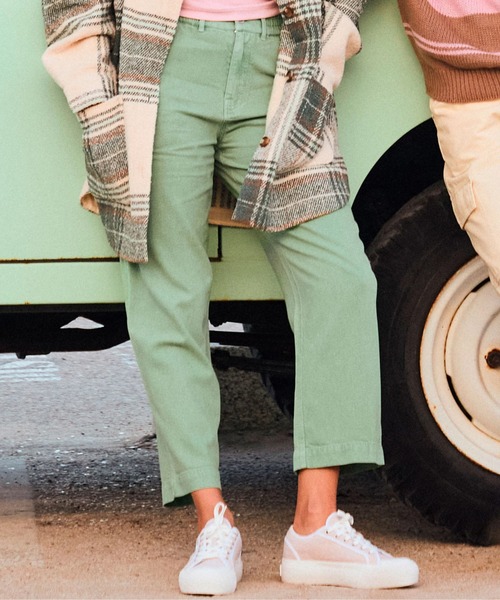 ROXY（ロキシー）の「BREAK MY SOUL /ロキシーワイドレッグパンツ（チノパンツ・レディース・グリーン・SMALL）」の7枚目の写真