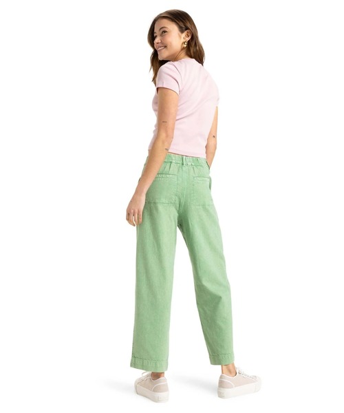 ROXY（ロキシー）の「BREAK MY SOUL /ロキシーワイドレッグパンツ（チノパンツ・レディース・グリーン・SMALL）」の9枚目の写真