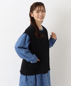 Ponte peplam tops ポンチペプラムトップス（Tシャツ/カットソー