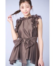 CELFORD | Aラインフレアラッフルブラウス(シャツ/ブラウス)