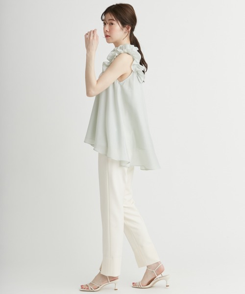 Aラインフレアラッフルブラウス（シャツ/ブラウス）｜CELFORD