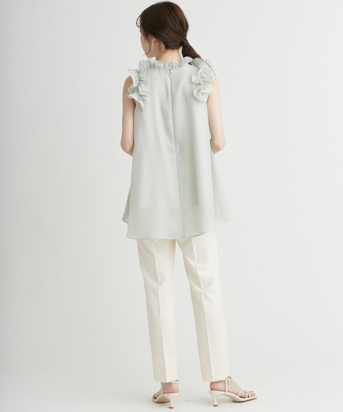 Aラインフレアラッフルブラウス（シャツ/ブラウス）｜CELFORD