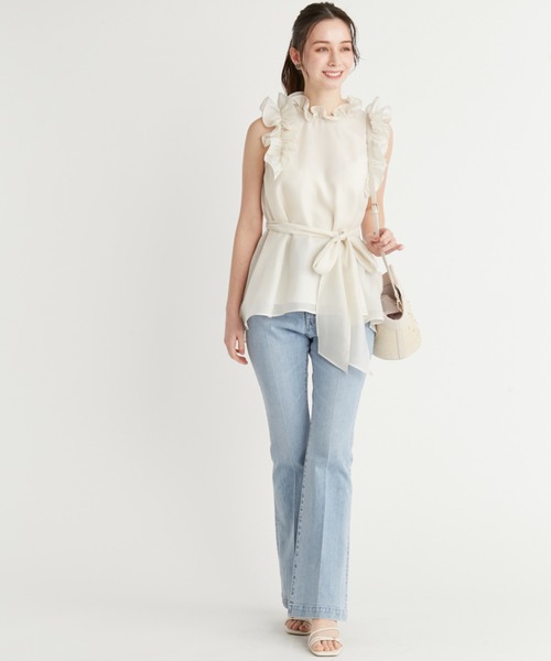 セルフォード　Aラインフレアラッフルブラウス Aラインフレアラッフルブラウス（シャツ/ブラウス）｜CELFORD