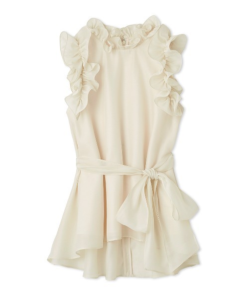 CELFORD（セルフォード）の「Aラインフレアラッフルブラウス（シャツ/ブラウス・レディース・アイボリー/ピンク/ブラウン/ミント・FREE）」の13枚目の写真