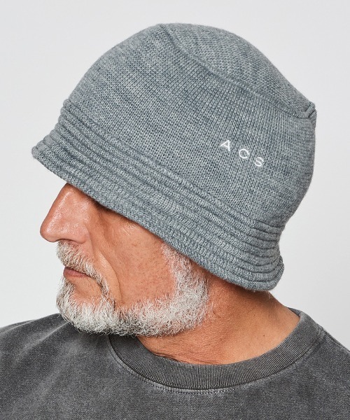 mko12816-ACS Logo Knit Bucket Hat ニットバケットハット（ハット）｜ACANTHUS（アカンサス）の ...
