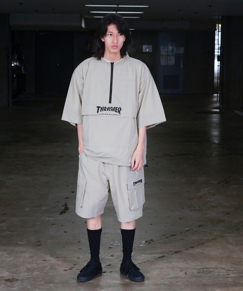 セール】NYLON CARGO SHORTS / スラッシャーロゴ刺繍ナイロン