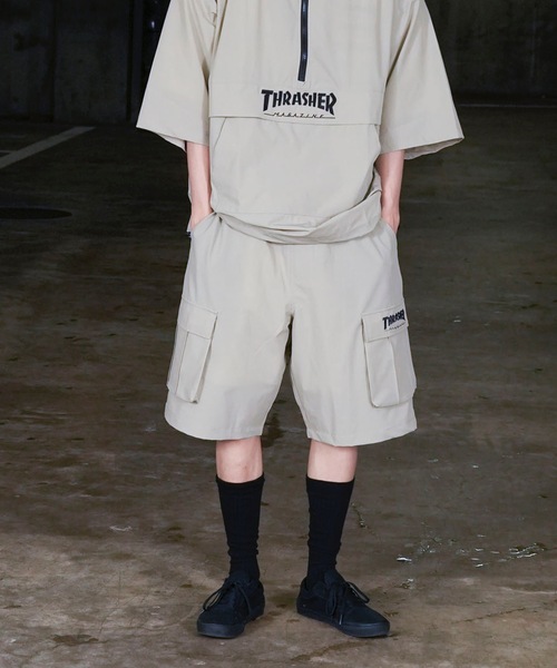 セール】NYLON CARGO SHORTS / スラッシャーロゴ刺繍ナイロン
