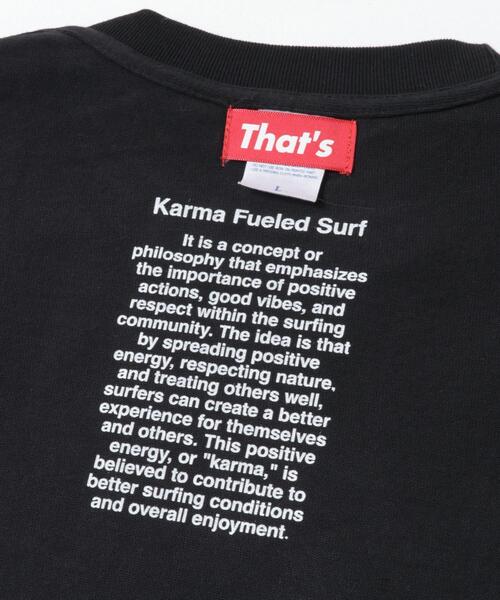 THE GOODLAND MARKET(ザグッドランドマーケット)の「That’s RE The Organic Tee KARMA(Tシャツ/カットソー・メンズ・ホワイト/ブラック・MEDIUM/LARGE/X-LARGE)」の4枚目の写真