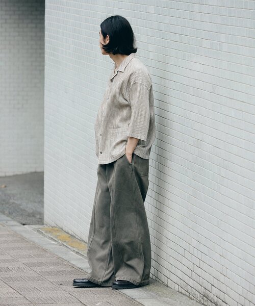Dickies(ディッキーズ)の「DICKIES / ディッキーズ ヴァーティカルカット デニムパンツ(デニムパンツ・メンズ・チャコールグレー/ブルー系その他/キャメル・MEDIUM/LARGE)」の11枚目の写真