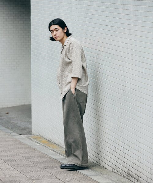 Dickies(ディッキーズ)の「DICKIES / ディッキーズ ヴァーティカルカット デニムパンツ(デニムパンツ・メンズ・チャコールグレー/ブルー系その他/キャメル・MEDIUM/LARGE)」の12枚目の写真
