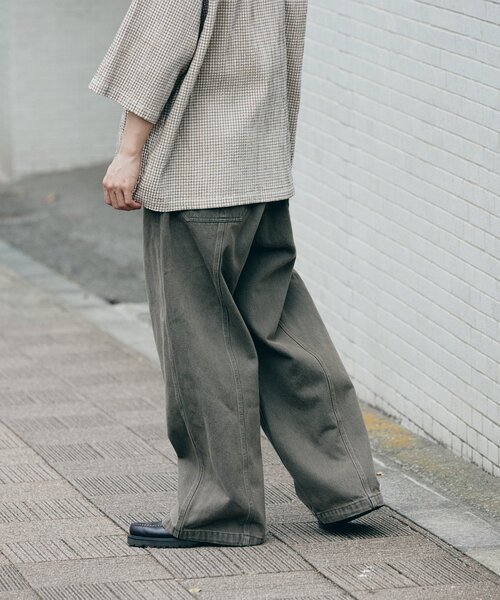 Dickies(ディッキーズ)の「DICKIES / ディッキーズ ヴァーティカルカット デニムパンツ(デニムパンツ・メンズ・チャコールグレー/ブルー系その他/キャメル・MEDIUM/LARGE)」の15枚目の写真