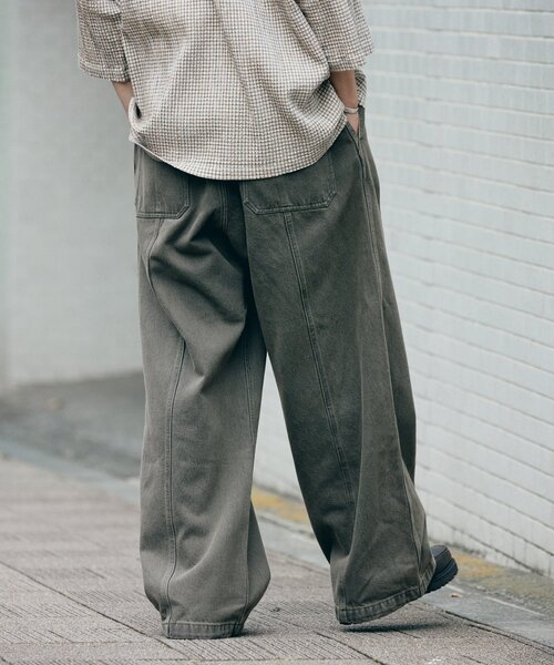 Dickies(ディッキーズ)の「DICKIES / ディッキーズ ヴァーティカルカット デニムパンツ(デニムパンツ・メンズ・チャコールグレー/ブルー系その他/キャメル・MEDIUM/LARGE)」の17枚目の写真