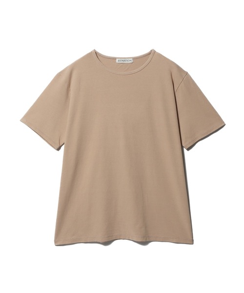 ESTNATION（エストネーション）の「ESTNATION / ダブルネック カットソー（Tシャツ/カットソー・メンズ・ライトピンク/ブラック/オフホワイト・SMALL/MEDIUM/LARGE/X-LARGE）」の3枚目の写真