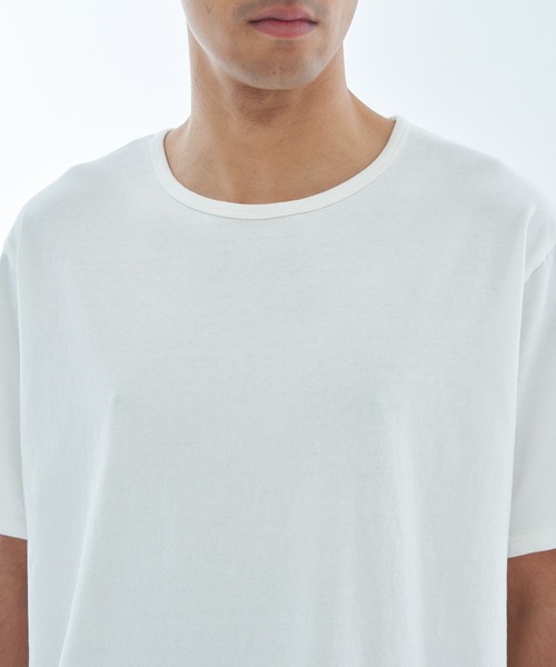 ESTNATION（エストネーション）の「ESTNATION / ダブルネック カットソー（Tシャツ/カットソー・メンズ・ライトピンク/ブラック/オフホワイト・SMALL/MEDIUM/LARGE/X-LARGE）」の6枚目の写真